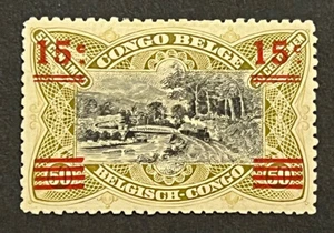 Travelstamps: Belgian Congo Stamps 50c with 15c Overprint Mint OG H - Picture 1 of 5