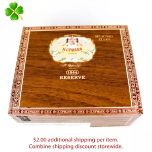 H. Upmann 1844 Reserve Belicoso leere Holz Zigarrenkiste 7,75" x 6,75" x 3" - Bild 1 von 12