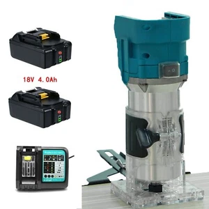 Brushless Router Trimmer for Makita 18v 1/4" Shank Battery Charger BL1840 BL1860 - Picture 1 of 6