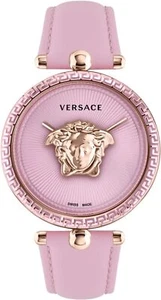 Versace VECO02222 Palazzo Empire gold pink Leder Armband Uhr Damen NEU - Bild 1 von 9