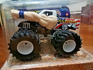 MUSCLE MACHINES 1/43 SAMSON BIG FOOT CHEVROLET WHITE DIE CAST MONSTER TRUCK - Picture 1 of 8