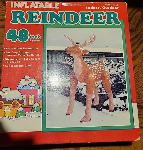 Vintage Inflatable Reindeer 48