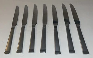 7 Coltelli Mikasa Taylor Frost Posate Solide Acciaio Inox Argenteria 9" - Foto 1 di 6