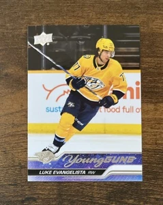 2023-24 Upper Deck Young Guns #221 Luke Evangelista Rookie Nashville Predators - Picture 1 of 2