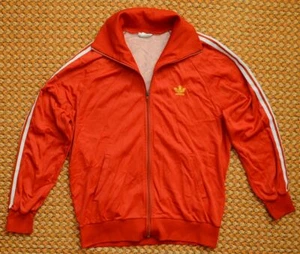 Adidas, Vintage rotes Nylon Sweatshirt von Adidas, Herren Medium, 180 - Bild 1 von 10