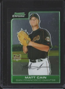 Matt Cain 2006 Bowman Chrome Rookie Card # 208 Perfect Game World Champs Mint - Picture 1 of 2