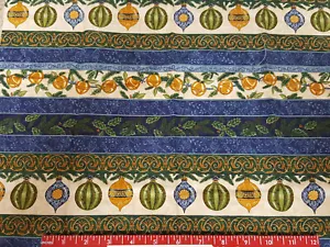 Fat Quarter-Royal Holiday by Deb Strain- 19226 -Christmas garland ornaments - Picture 1 of 2