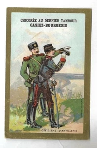 Artillerieoffiziere - Soldat Armee - Chromo Casiez-Bourgeois - Trade Card - Bild 1 von 2