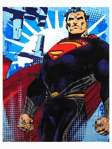 Licensed SUPERMAN Soft Fleece Throw Blanket 46 x 60 Inches DC Comics NEW - Picture 1 of 2