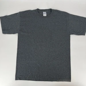 Gildan Ultra Cotton Heavyweight T-Shirt - Herren Large anthrazitgrau leeres T-Shirt gebraucht, in einwandfreiem Zustand - Bild 1 von 11