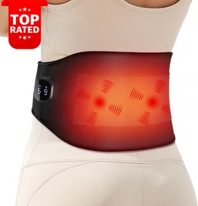 Cordless Heating Pad for Back Pain Relief with 9 Heat 5 Vibration APP Control - Picture 1 of 9