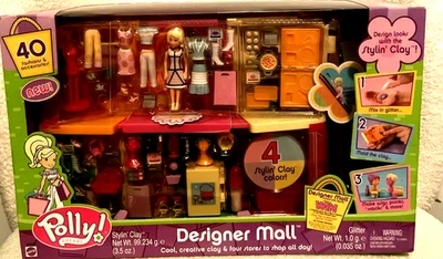 2002 Polly Pocket Designer Mall Stylin Clay New Never OPEN B2629 - Image 1 of 4