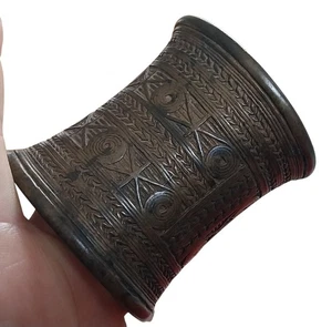 LAOS ancien bracelet Ta Oi en bronze Indochine bangle lao Indochina Vietnam Asie - Picture 1 of 20