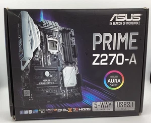 ASUS Prime Z270-A Socket LGA 1151 ATX Motherboard (90MB0RU0-M0EAY0) Boxed. - Picture 1 of 11