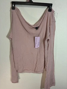 Neu mit Etikett Wild Fable Bluse Schulterfrei Pullover Strick Boho Rosa Gr. XXL - Bild 1 von 5
