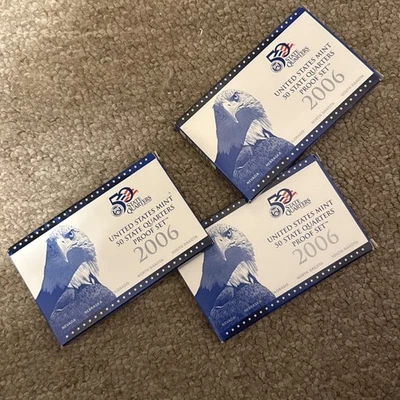 United States Mint 50 State Quarters Proof Set 2006 3 Packs - Image 1 of 4