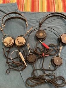 Vintage CLEAR-PHONE Chief &Acme headphones Ham Radio Military.Untested - Picture 1 of 12