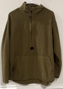 Pullover polar grande USMC Polartec marrón coyote 1/2 cremallera militar - Imagen 1 de 4