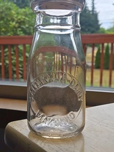 HAWAII MILCHFLASCHE - HALEAKALA DAIRY •HALF PINT• MAKAWAO MAUI HAWAII - Bild 1 von 5