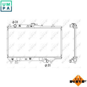 RADIATOR ENGINE COOLING 53322 FOR BP31BPC/31/CBP 1.8L B6E/E/7L/7J/7KB6 1.6L - Picture 1 of 9