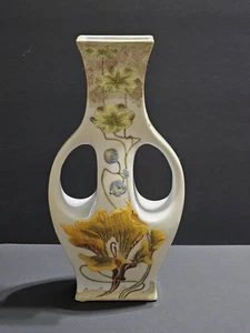 Vintage Castilian Porcelain Vase Hand Painted With Flowers Very Nice  - Picture 1 of 18