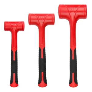 Juego de martillos Dead Blow, 3 piezas/16 oz (1 lb), 27 oz (1,5 lb), 45 oz (3 lb), rojo y negro, ... - Imagen 1 de 9
