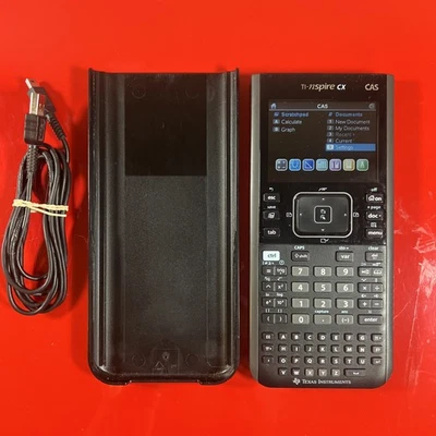 Texas Instruments TI-Nspire CX CAS Graphing Calculator w/ Cable New Battery - Image 1 of 4