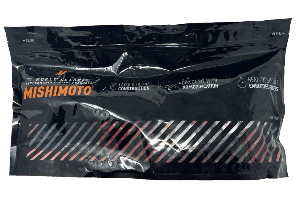 三本红色硅胶散热器软管套件雪佛兰 C6 Corvette Z06 2009-2013 全新 — 第 1/4 张图片