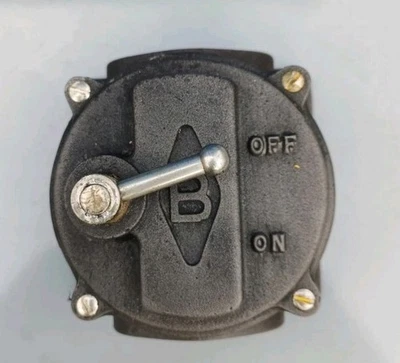 Britmac 'Big B' Vintage Industrial Light Switch - Image 1 of 4