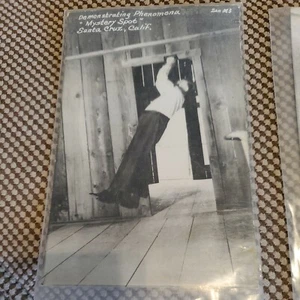 Vintage Postkarte Santa Cruz Kalifornien echtes Foto Geheimnis Haus Fleck Phenomona RPPC - Bild 1 von 3