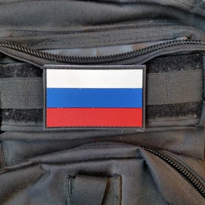 3D Pvc Russian Federation Flag Military Tactical Army Rubber Hook Patch Badge - Picture 1 of 4