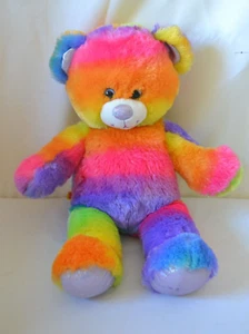 Build A Bear Rainbow Tye Dye Bear Multi Color 17" - Picture 1 of 4
