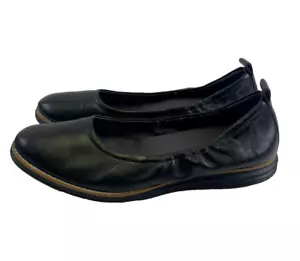 Cole Haan Originalgrand Ballet Flat Black Leather Flat Round Toe SlipOn Women 11 - Picture 1 of 10