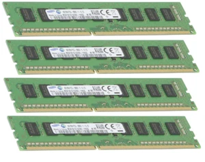 4x 8GB 32GB DDR3 ECC UDIMM memoria RAM Samsung PC3L-12800E 1600 MHz sin búfer - Imagen 1 de 1