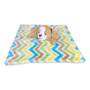 Little Miracles Lovey Baby Sicherheitsdecke Anhänger lang Zick Zack Chevron Welpe Hund - Bild 1 von 4
