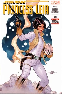 Postcard Star Wars Collectible Comic Book Cover Princess Leia #1 May 2015. - Picture 1 of 2
