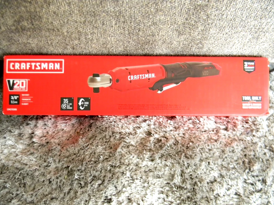 NEW Craftsman CMCF930B 20V 20Volt 3/8" Drive Ratchet -Tool Only - Image 1 of 1