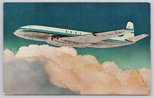 Cartolina d'epoca BOAC British Overseas Airways Corporation DH Comet Jet Giappone emessa - Foto 1 di 2