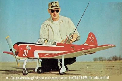 Model Airplane Plans (RC): YAK-18PM or P 1/6+ Scale 72" .60 by Claude McCullough - Image 1 of 4