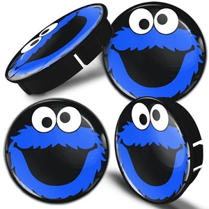 4x Nabendeckel 60mm Radkappen Felgenabdeckung Nabenkappen Felgendeckel Blau - Bild 1 von 6