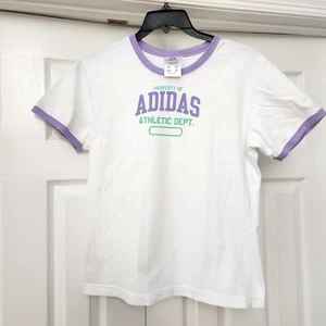 Vintage Property of Adidas Athletic Dept Women’s Crewneck Tee T-Shirt 90s XL - Picture 1 of 7