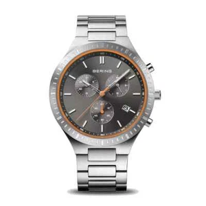 Bering - Titan Stainless Steel Chronograph Men's Quartz Watch - 11743-709 / NWT - Picture 1 of 17