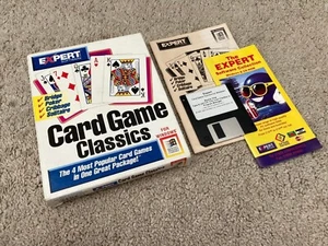 PC 3.5" Disk / Diskette ~ Card Game Classics by Expert Software ~ Boxed - Picture 1 of 4