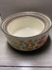 Set of 3 Kitchen Nesting Mixing Bowls, Enamel Floral Spring Flowers Pre-own