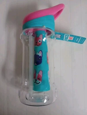 Plastic Water Bottle Cool Gear 14 oz. freeze stick flip up spout Pick from menu - Image 1 of 4