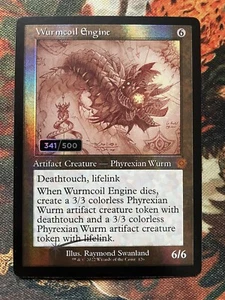 2x Foil WURMCOIL ENGINE Schematic SERIALIZED /500 Serial Number #341 & #342 MTG - Picture 1 of 4