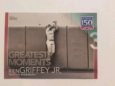 10/10 RED Ken Griffey Jr 2019 Topps Update 150 Years Of Baseball 150-67 - Image 1 of 4