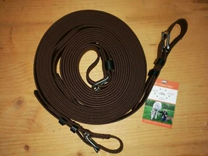 NEU!! BioThane GRIPPY Einspännerfahrleinen Einspännerleine Fahrleine Leinen - Bild 1 von 1