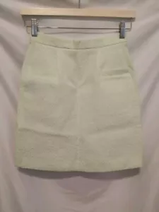 French Connection Lickety Split Skirt Size 2 Green Lined Zip Down - Picture 1 of 13