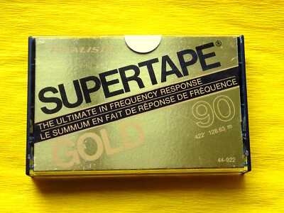 1x REALISTIC SUPERTAPE GOLD 90 Cassette Tape 1978 +  NEU ohne Folie ++ NEW ++ - Image 1 of 3